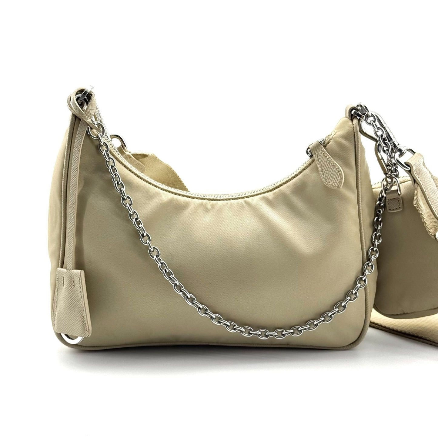 Prada - Re-Edition 2005 Shoulder Bag - Synthetic - Beige - (mini)