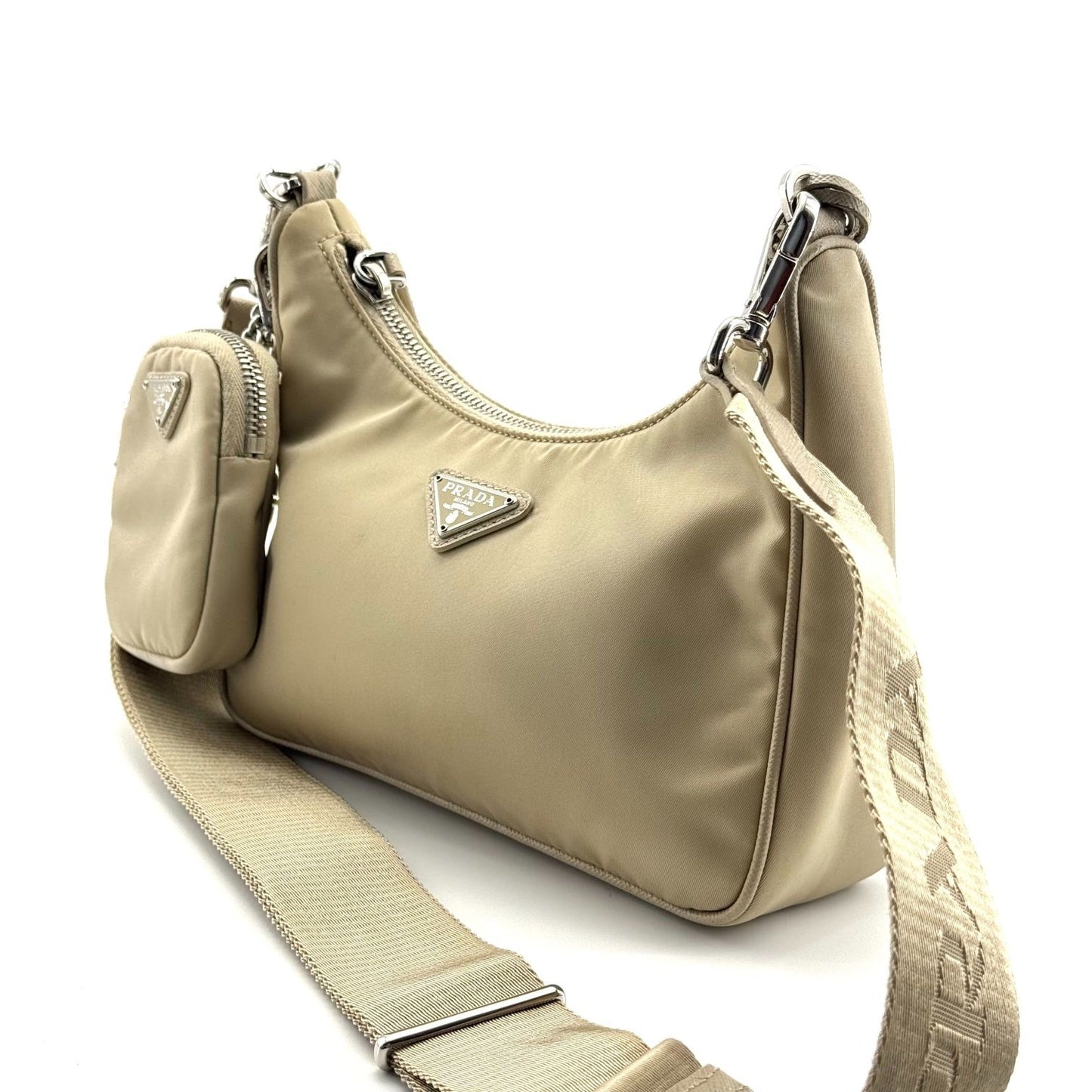 Prada - Re-Edition 2005 Shoulder Bag - Synthetic - Beige - (mini)