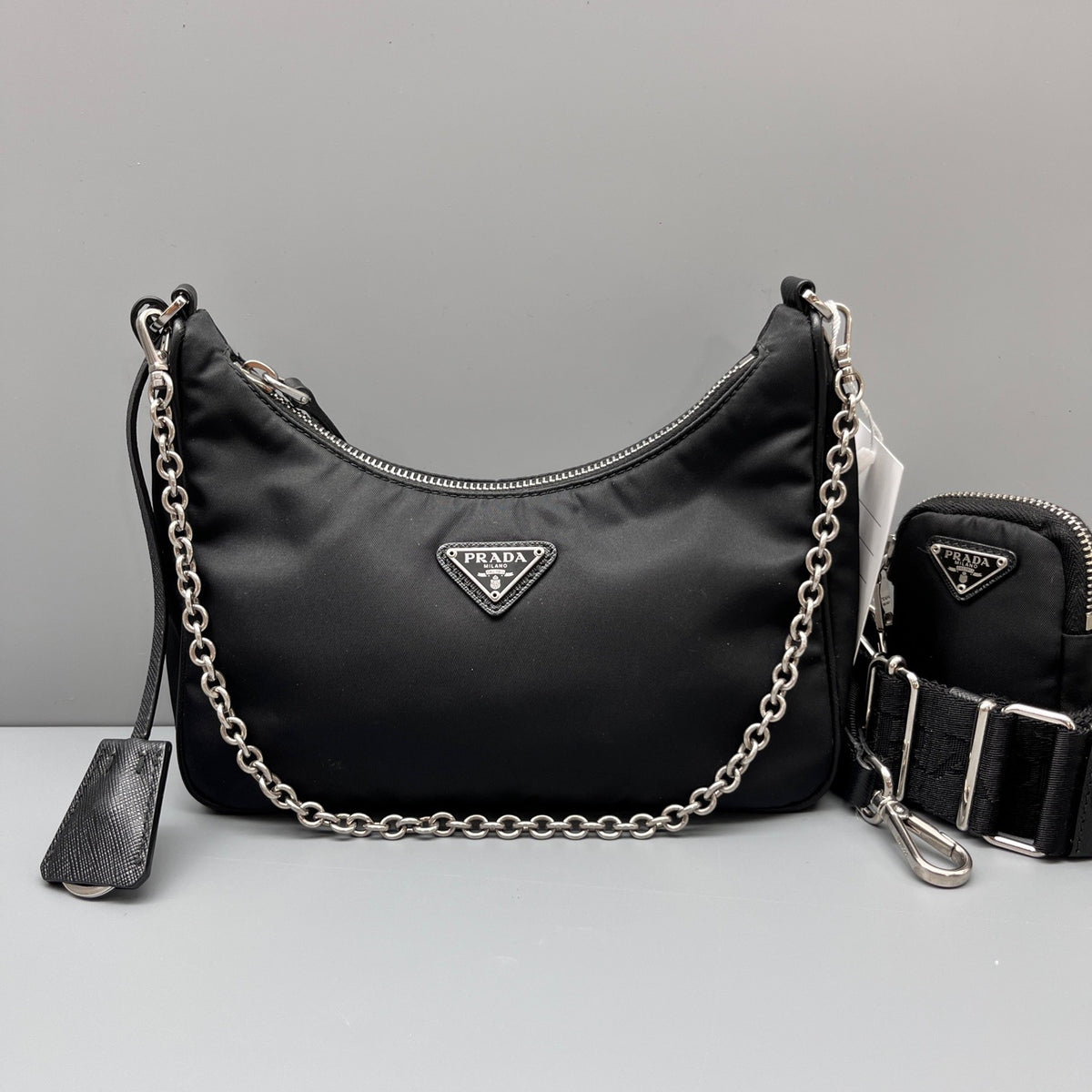 Prada - Re-Edition 2005 Shoulder Bag - Synthetic - Black - (mini)
