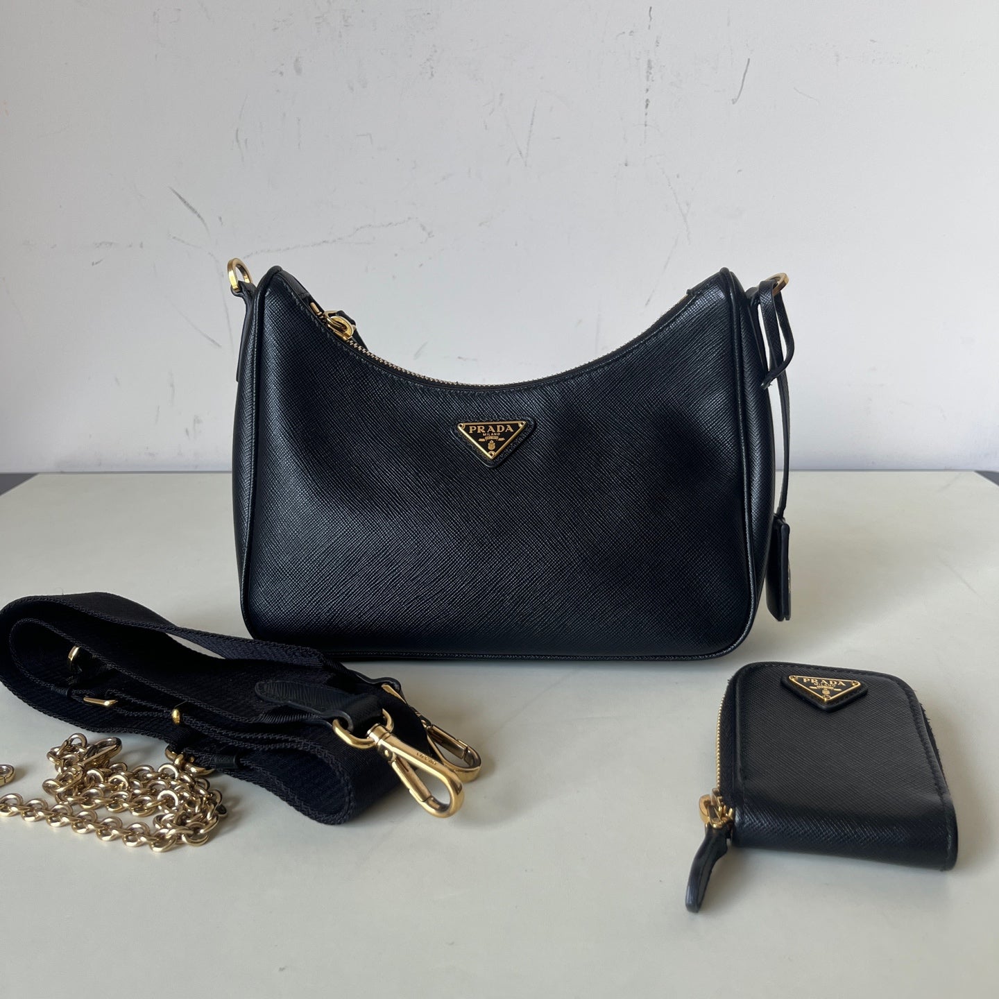 Prada - Re-Edition - Leather - Black - (small)