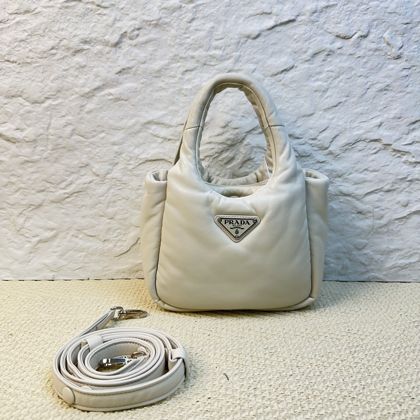Prada - Re-Edition - Leather - White - (small)