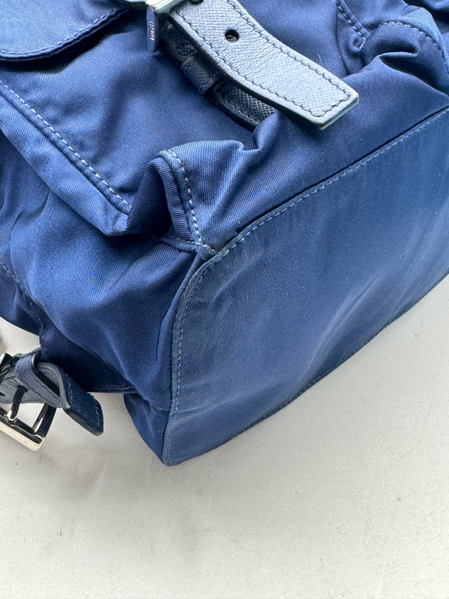 Prada - Re-Nylon Flap Backpack - Nylon - Blue - (medium)