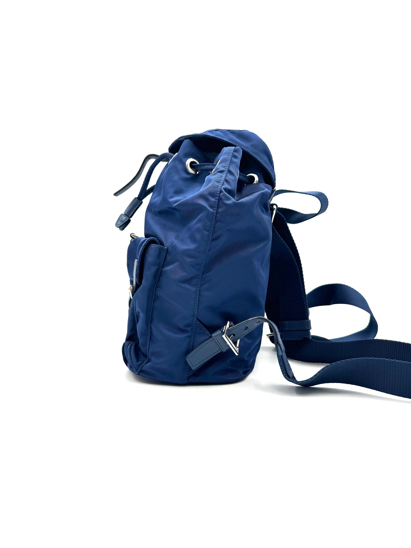 Prada - Re-Nylon Flap Backpack - Nylon - Blue - (medium)