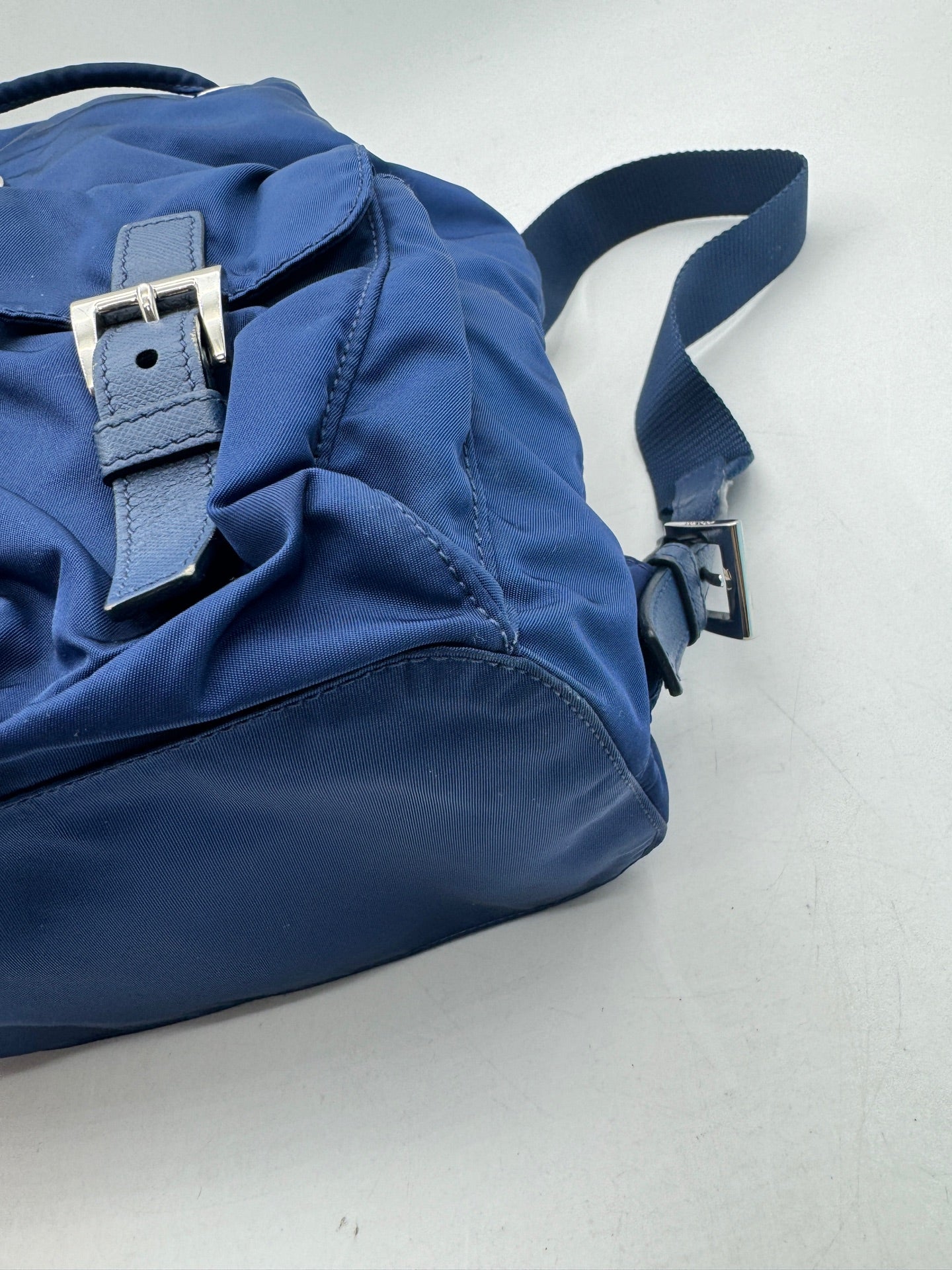 Prada - Re-Nylon Flap Backpack - Nylon - Blue - (medium)