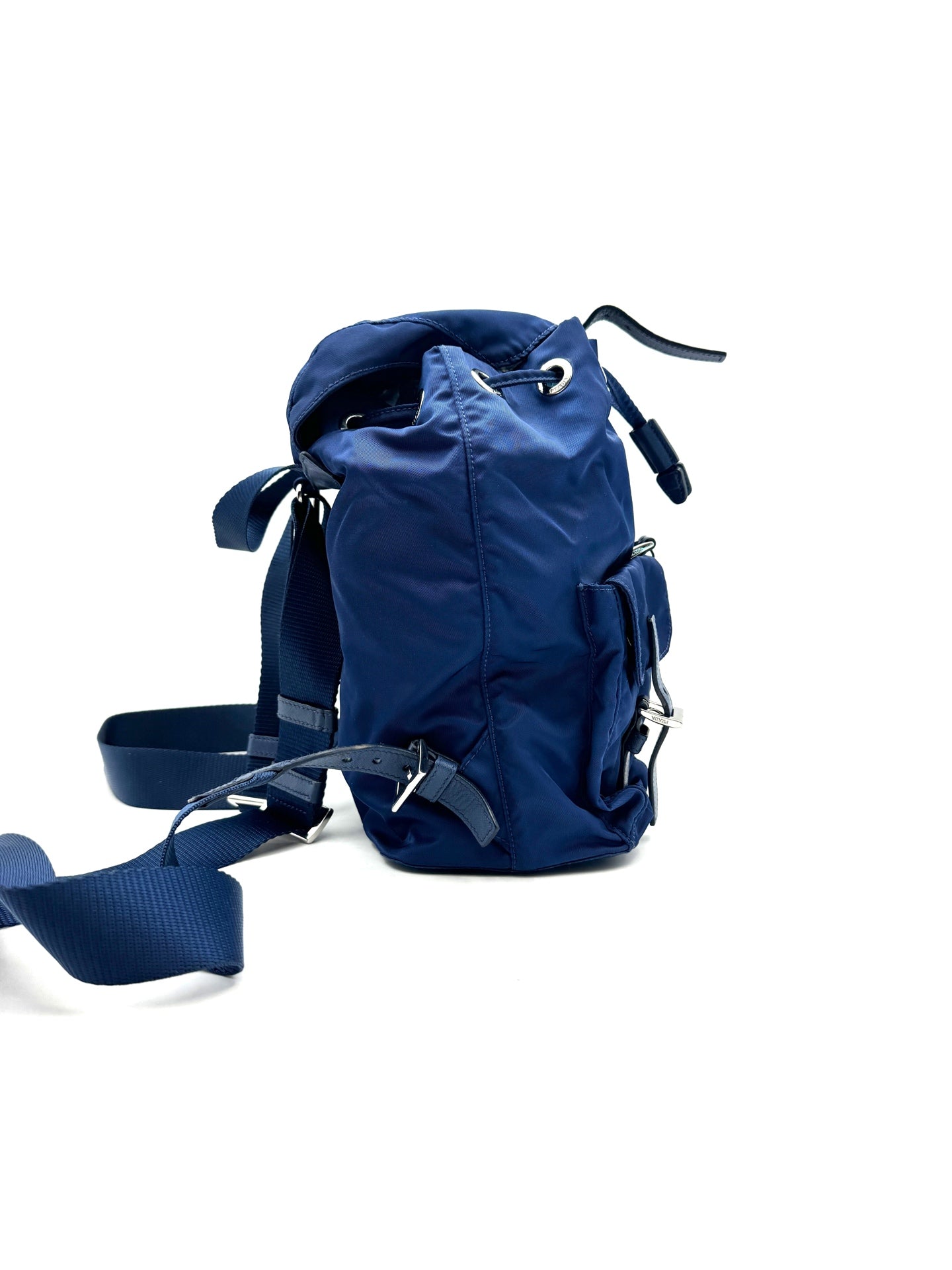 Prada - Re-Nylon Flap Backpack - Nylon - Blue - (medium)
