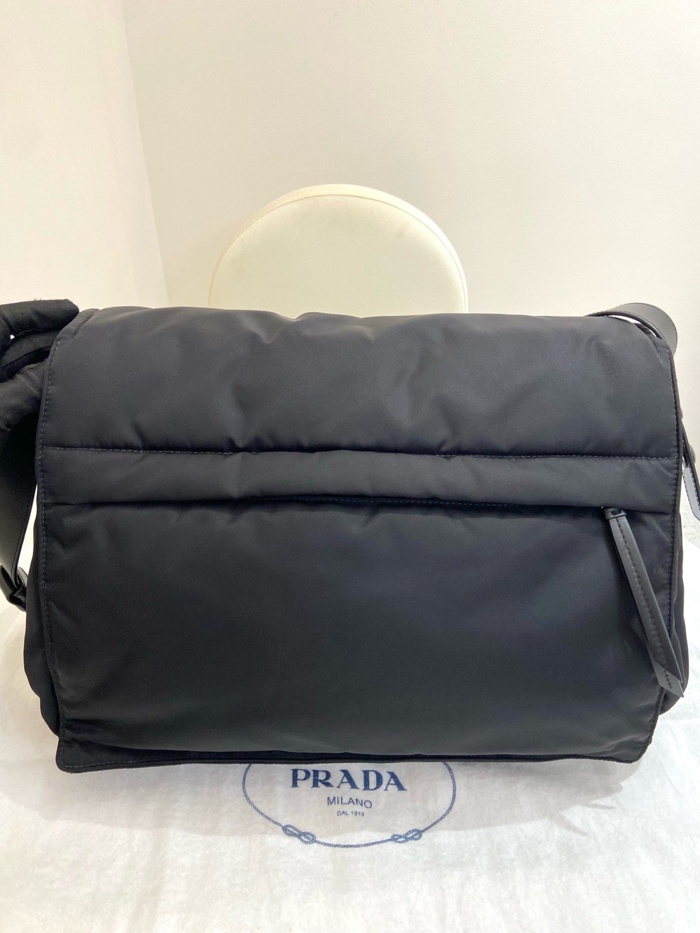Prada - Re-Nylon Messenger Bag - Nylon - Black - (large)