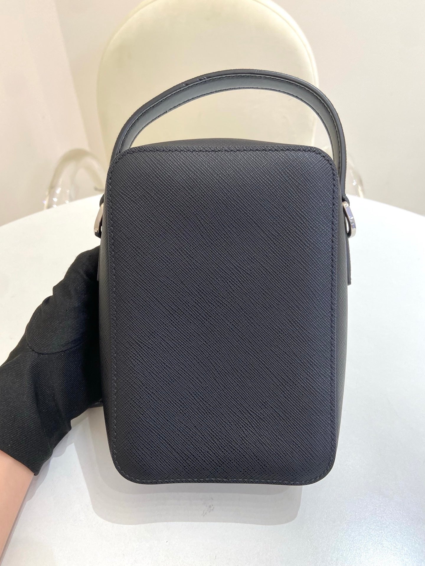 Prada - Re-Nylon Mini Bag - Leather - Black - (small)
