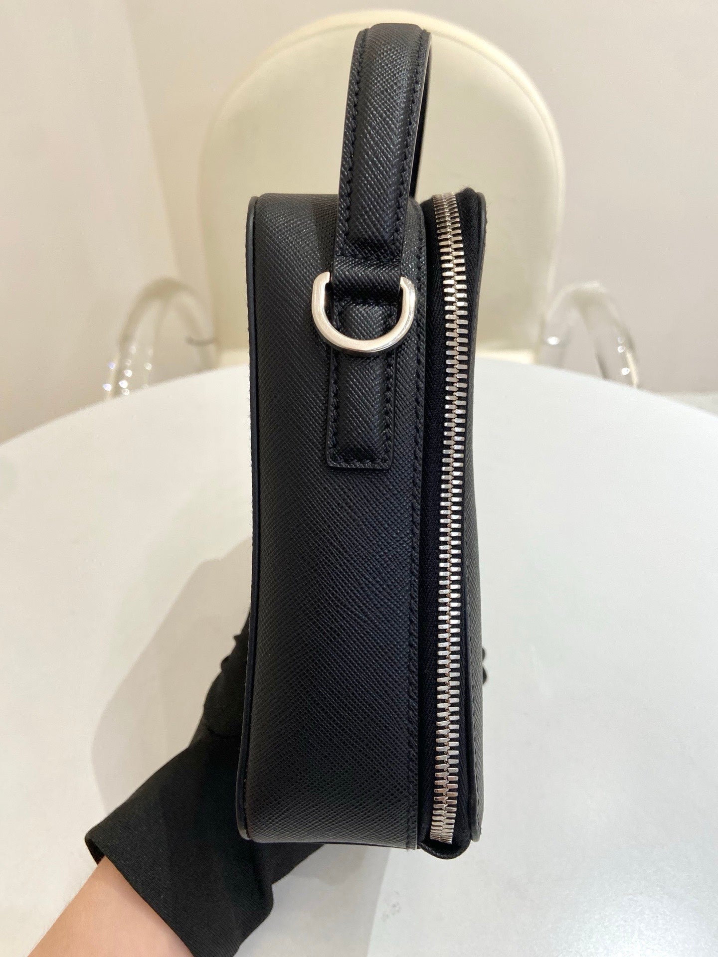 Prada - Re-Nylon Mini Bag - Leather - Black - (small)