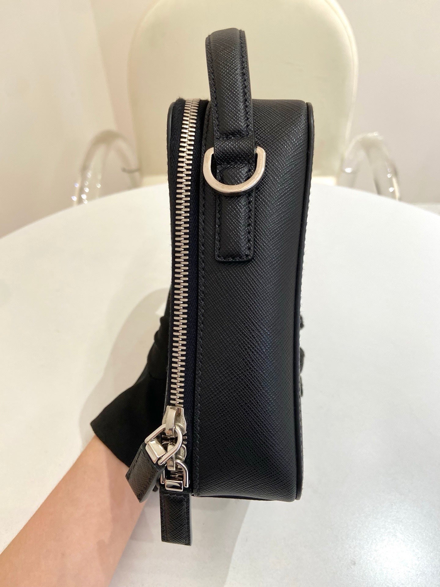Prada - Re-Nylon Mini Bag - Leather - Black - (small)