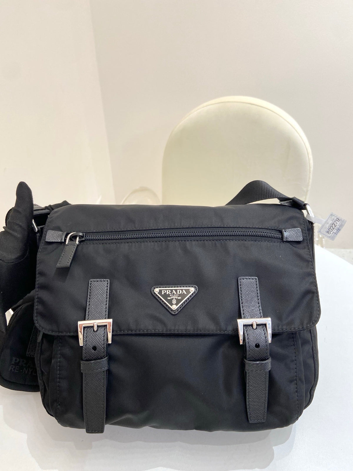 Prada - Re-Nylon Mini Bag with Pouch - Nylon - Black - (mini)