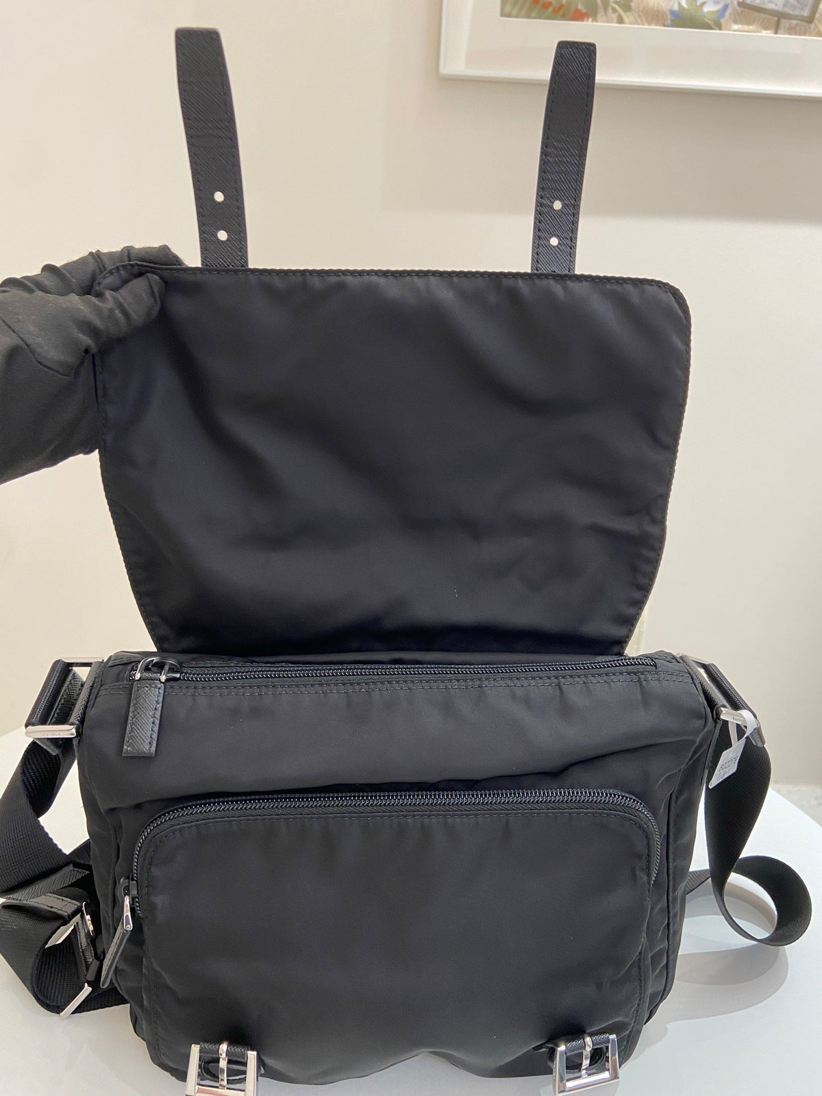 Prada - Re-Nylon Mini Bag with Pouch - Nylon - Black - (mini)