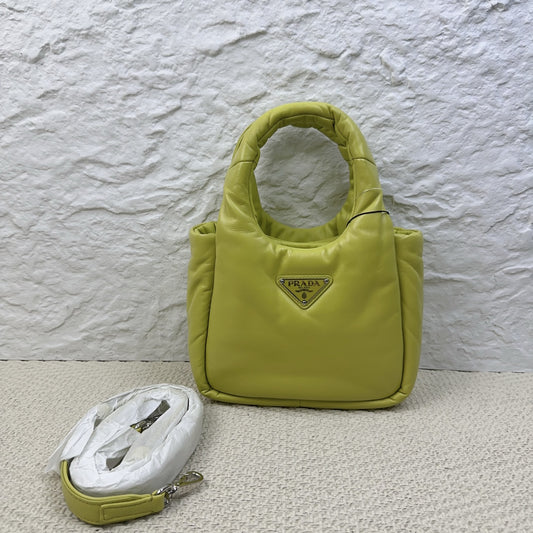 Prada - Re-Nylon Puffer - Leather - Yellow - (mini)