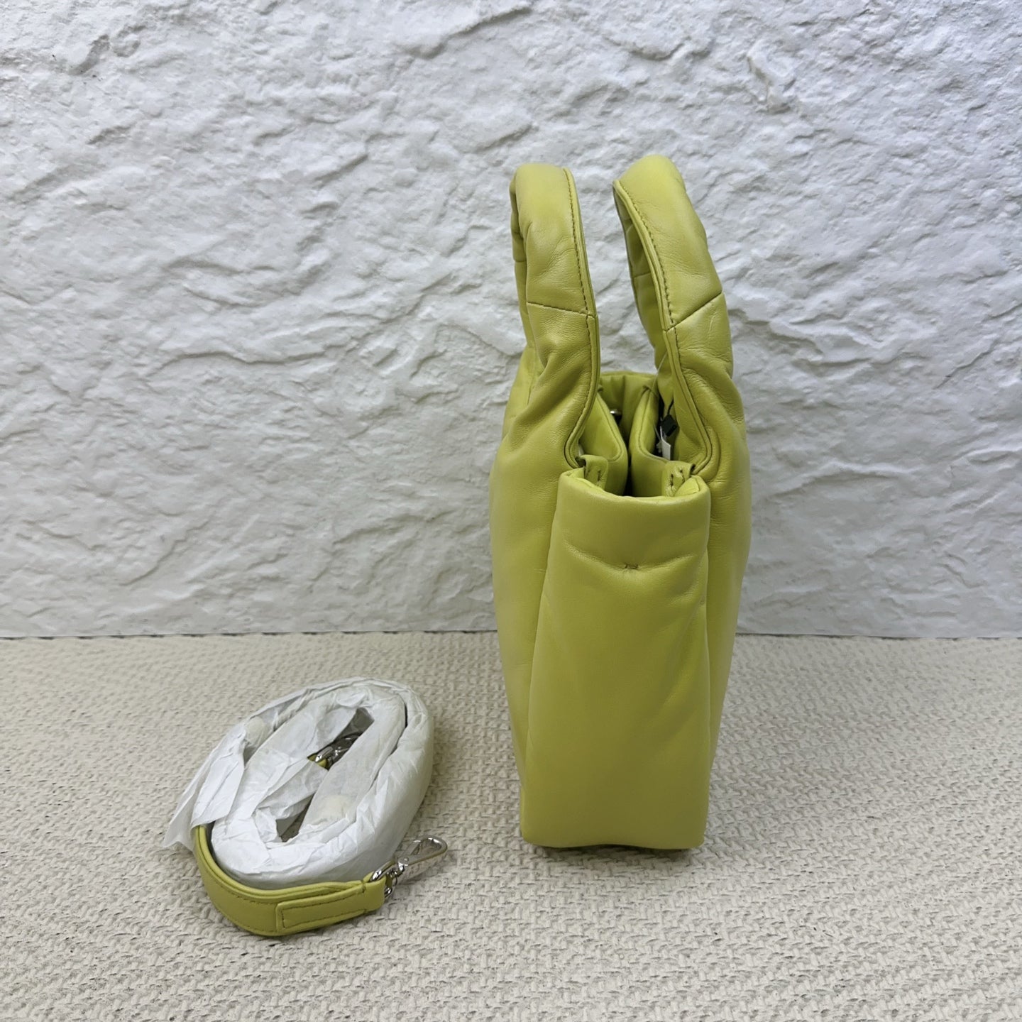 Prada - Re-Nylon Puffer - Leather - Yellow - (mini)