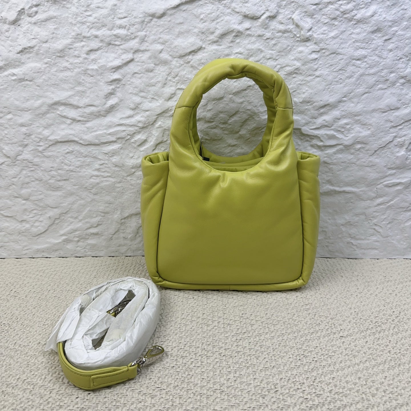 Prada - Re-Nylon Puffer - Leather - Yellow - (mini)