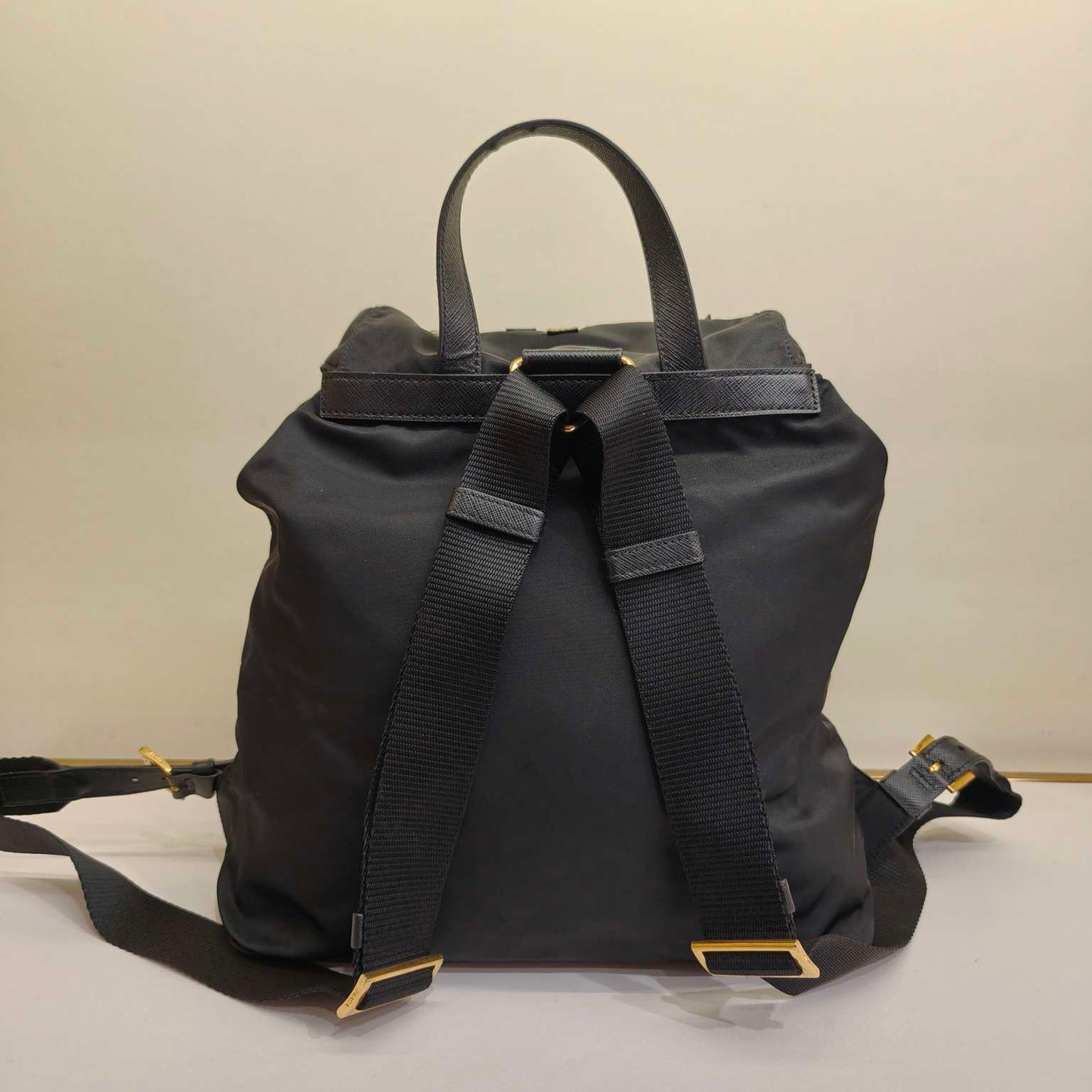 Prada - Robot Backpack - Nylon and Saffiano leather - Black - (medium)