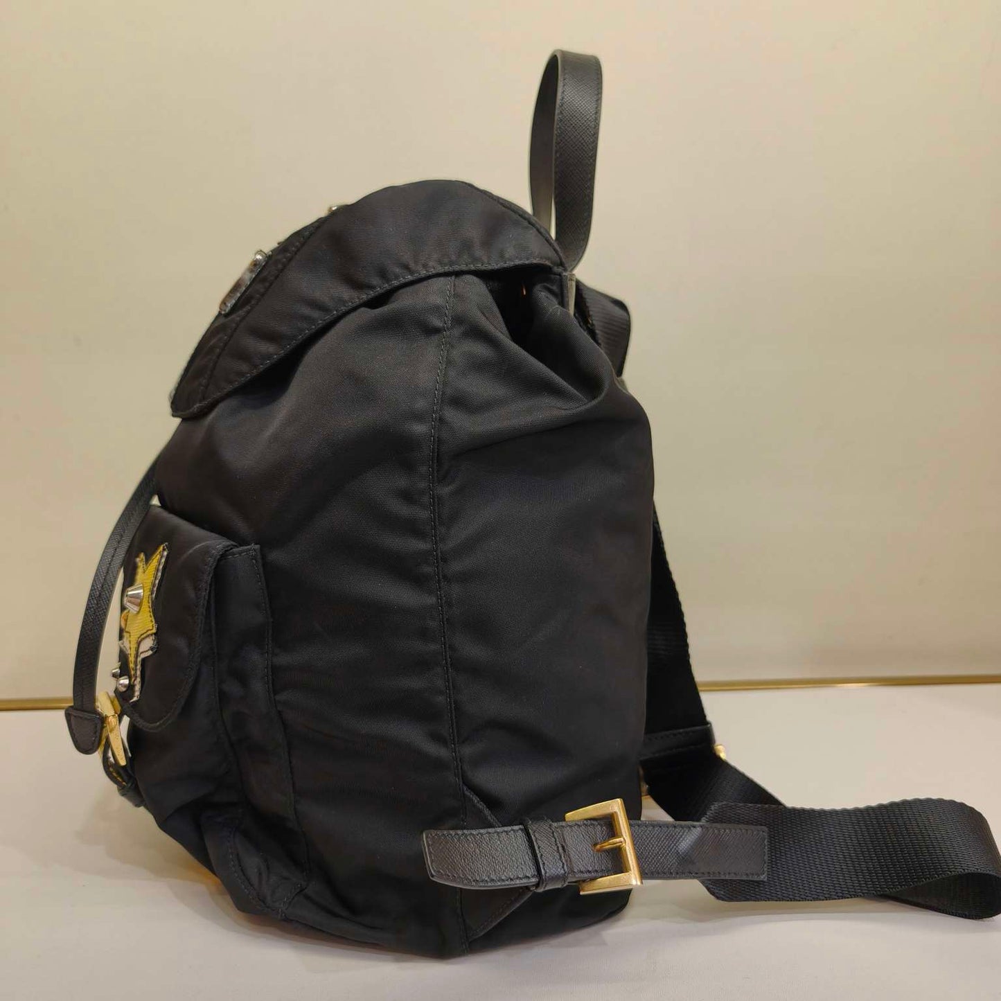 Prada - Robot Backpack - Nylon and Saffiano leather - Black - (medium)