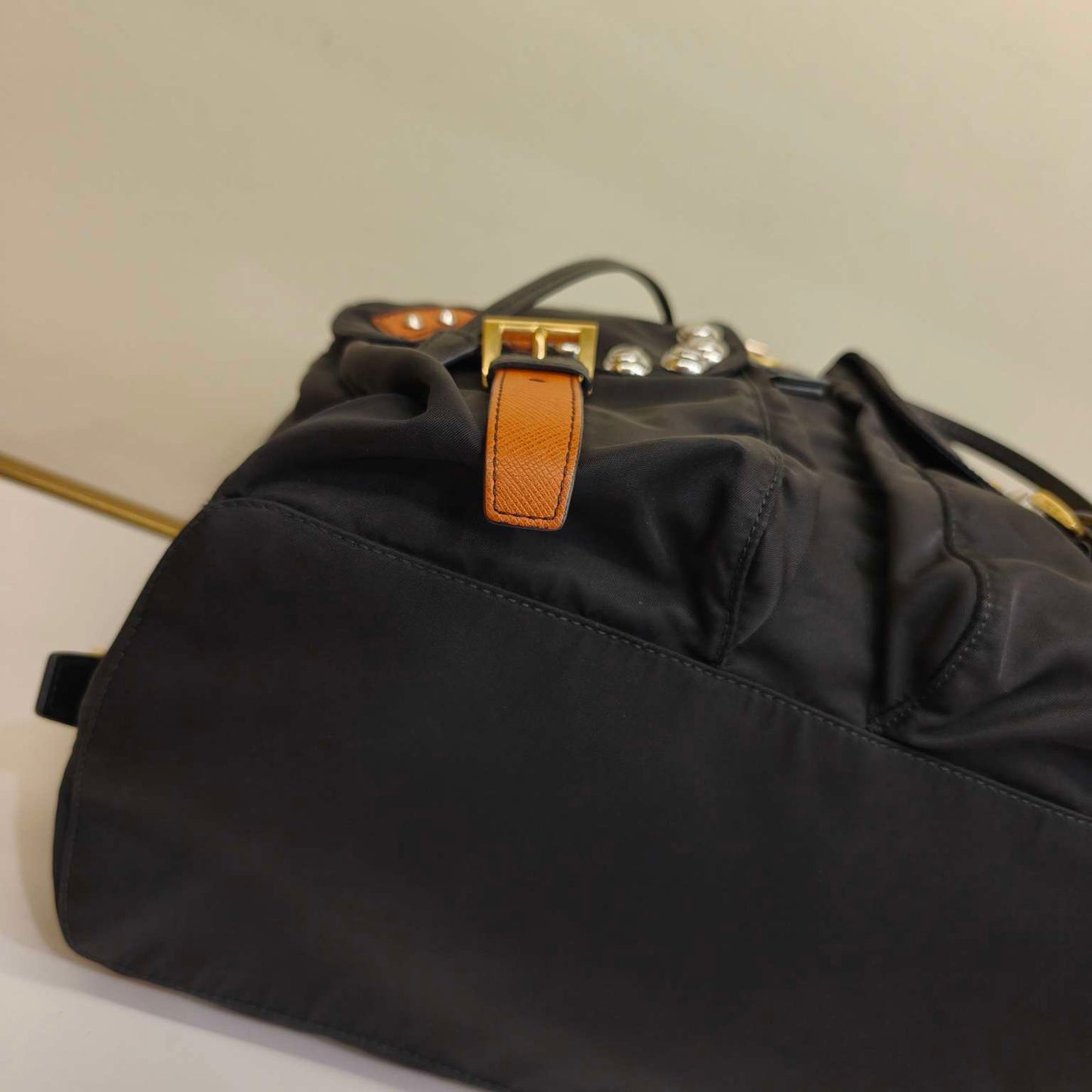 Prada - Robot Backpack - Nylon and Saffiano leather - Black - (medium)
