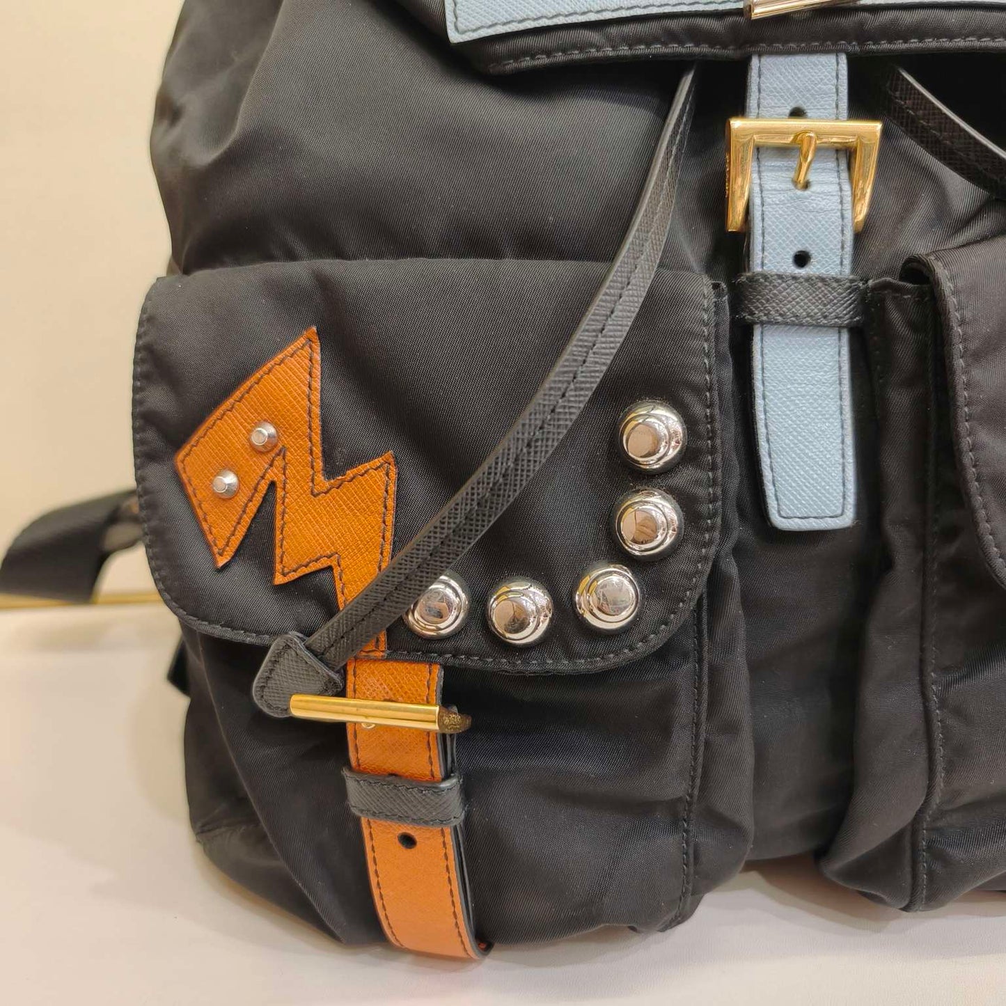 Prada - Robot Backpack - Nylon and Saffiano leather - Black - (medium)