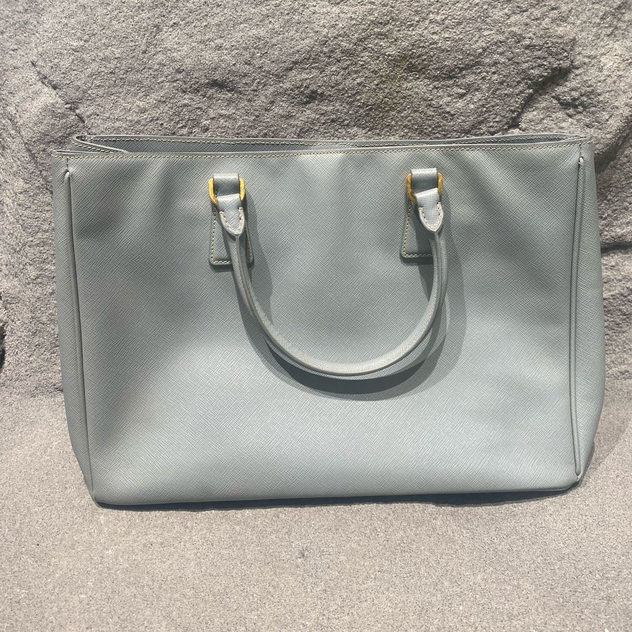Prada - Saffiano - Leather - Blue - (large)