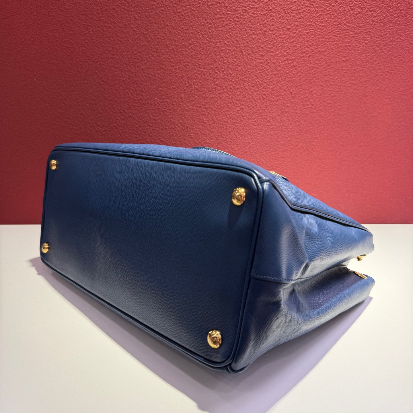 Prada - Saffiano - Leather - Blue - (large)