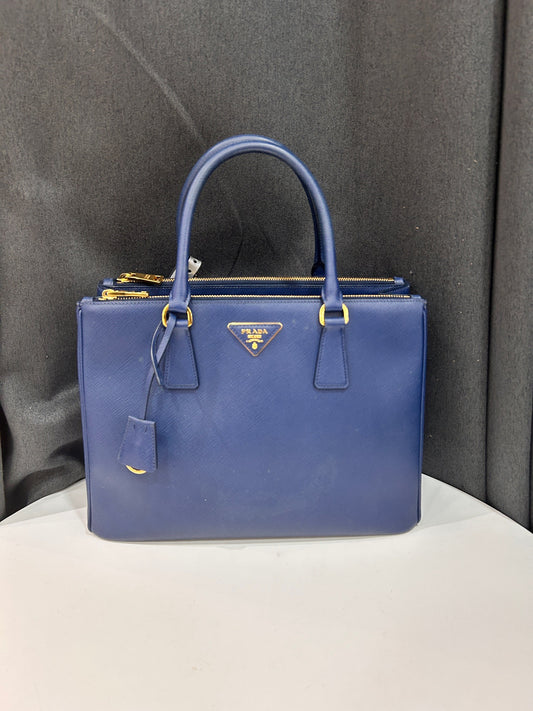 Prada - Saffiano - Leather - Blue - (medium)