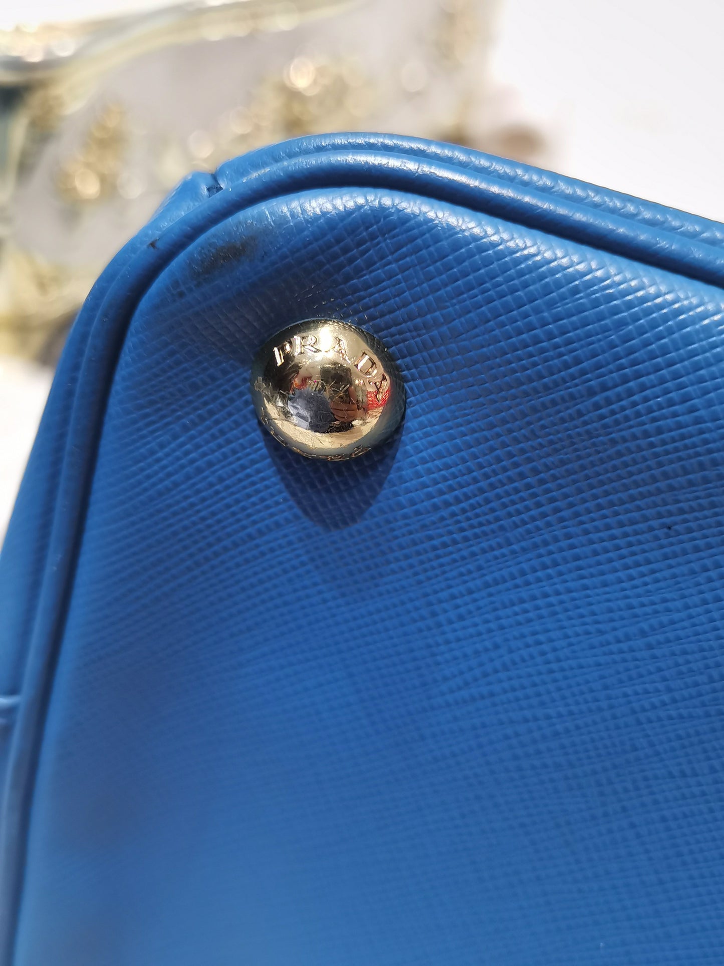 Prada - Saffiano - Leather - Blue - (medium)