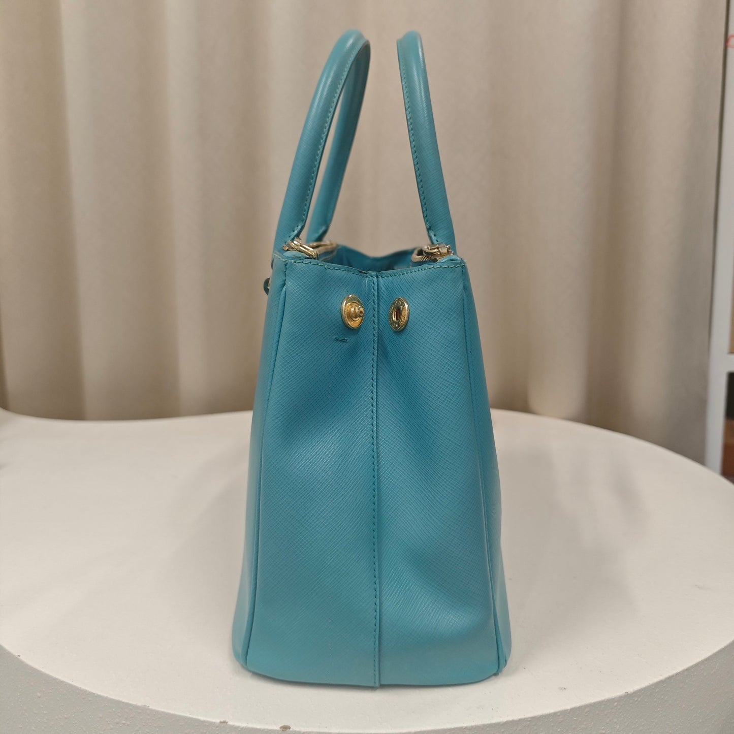 Prada - Saffiano - Leather - Blue - (small)