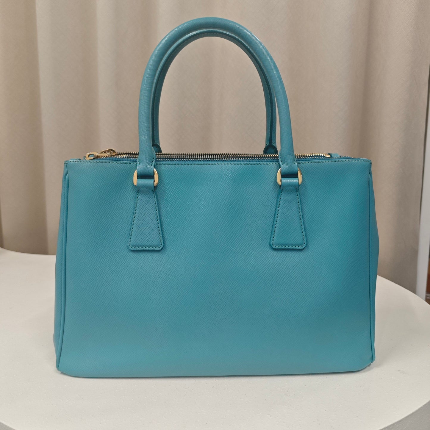 Prada - Saffiano - Leather - Blue - (small)