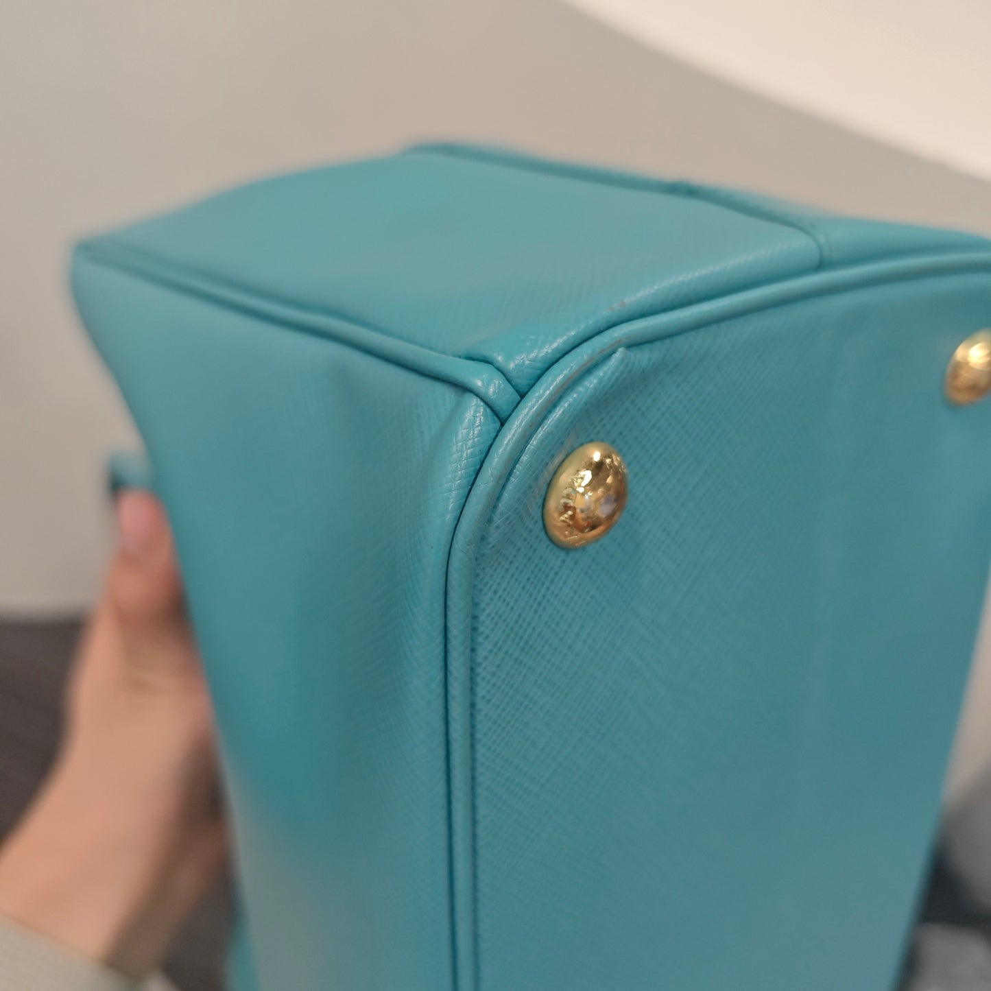 Prada - Saffiano - Leather - Blue - (small)