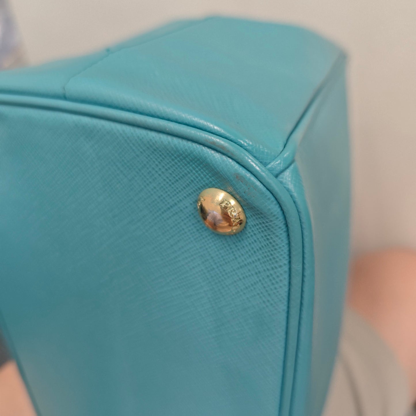 Prada - Saffiano - Leather - Blue - (small)