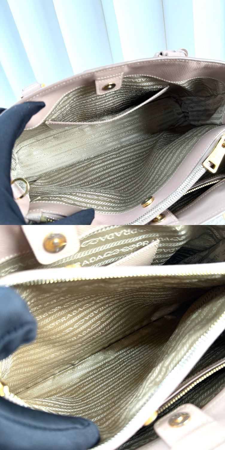 Prada - Saffiano - Leather - Brown - (medium)