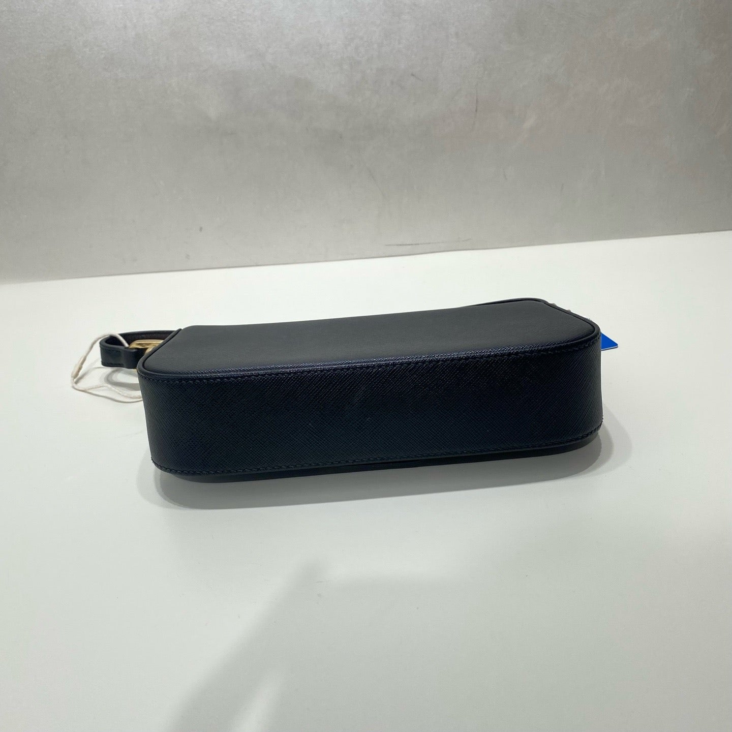 Prada - Saffiano Leather Flap Shoulder Bag - Leather - Black - (mini)