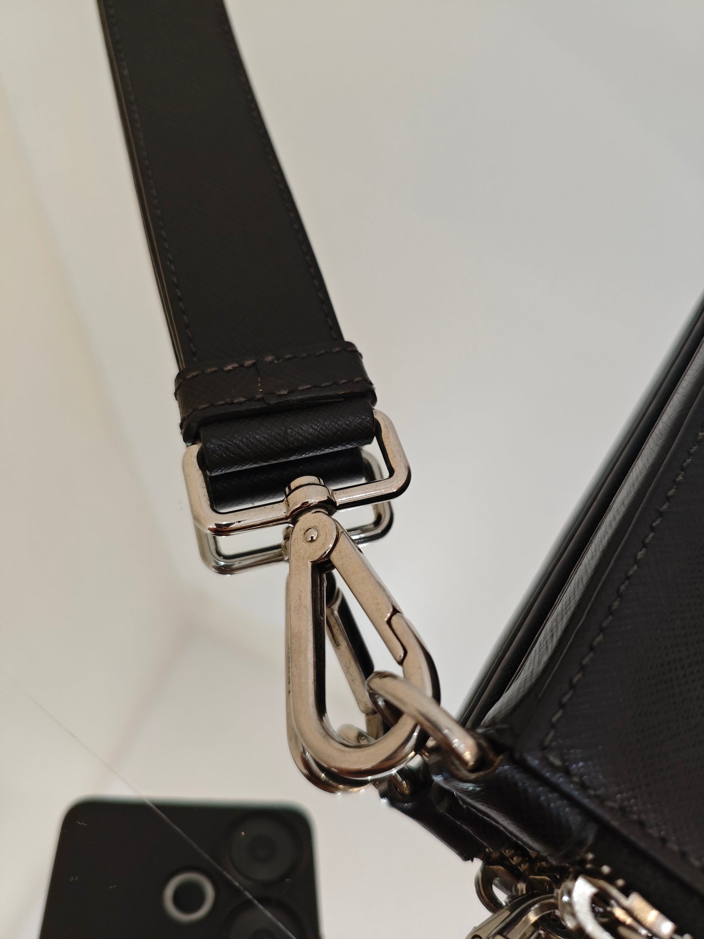 Prada - Saffiano Leather Multi-layer Toiletry Clutch - Saffiano leather - Black - (medium)