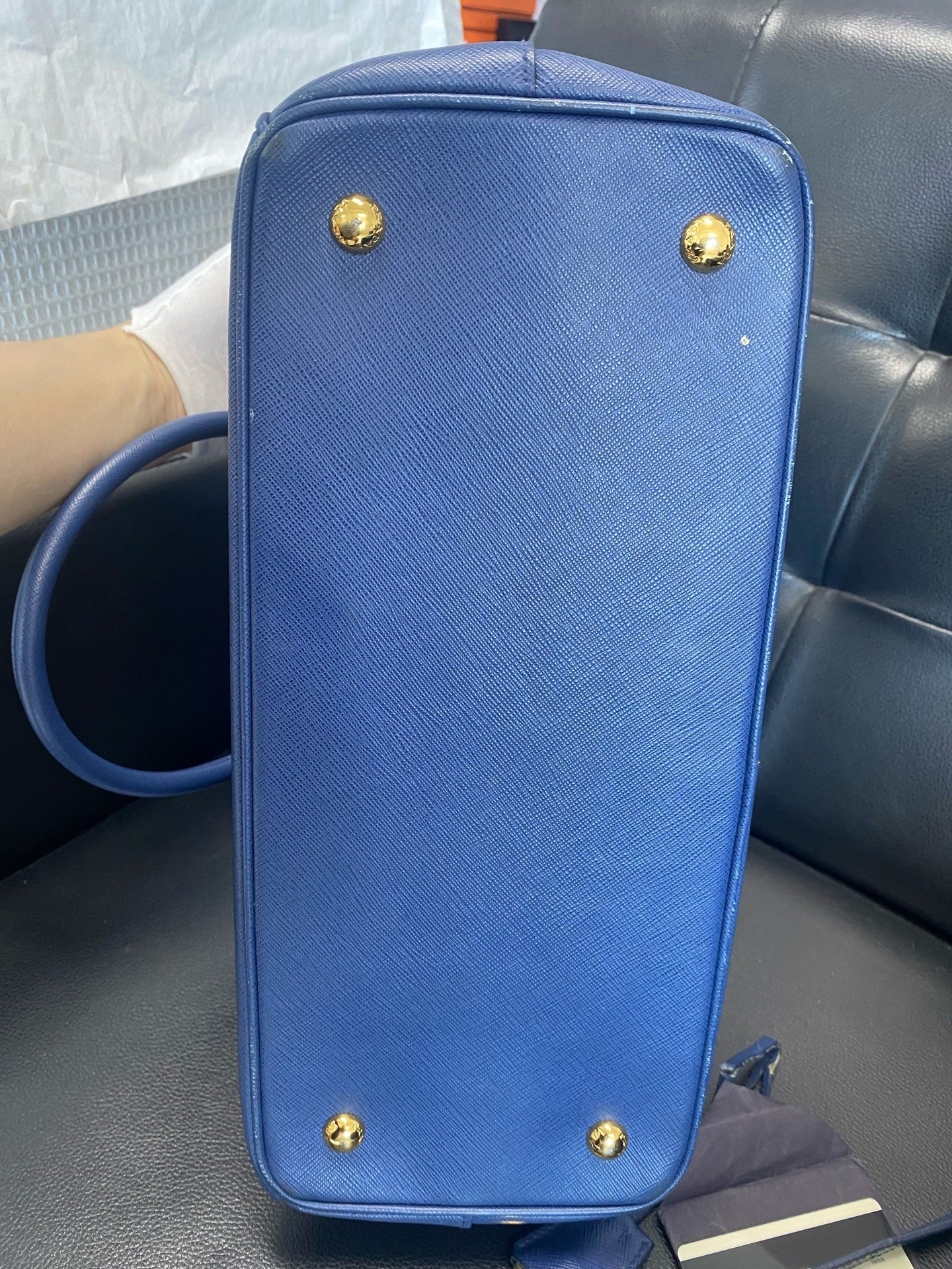 Prada - Saffiano Lux - Leather - Blue - (medium)
