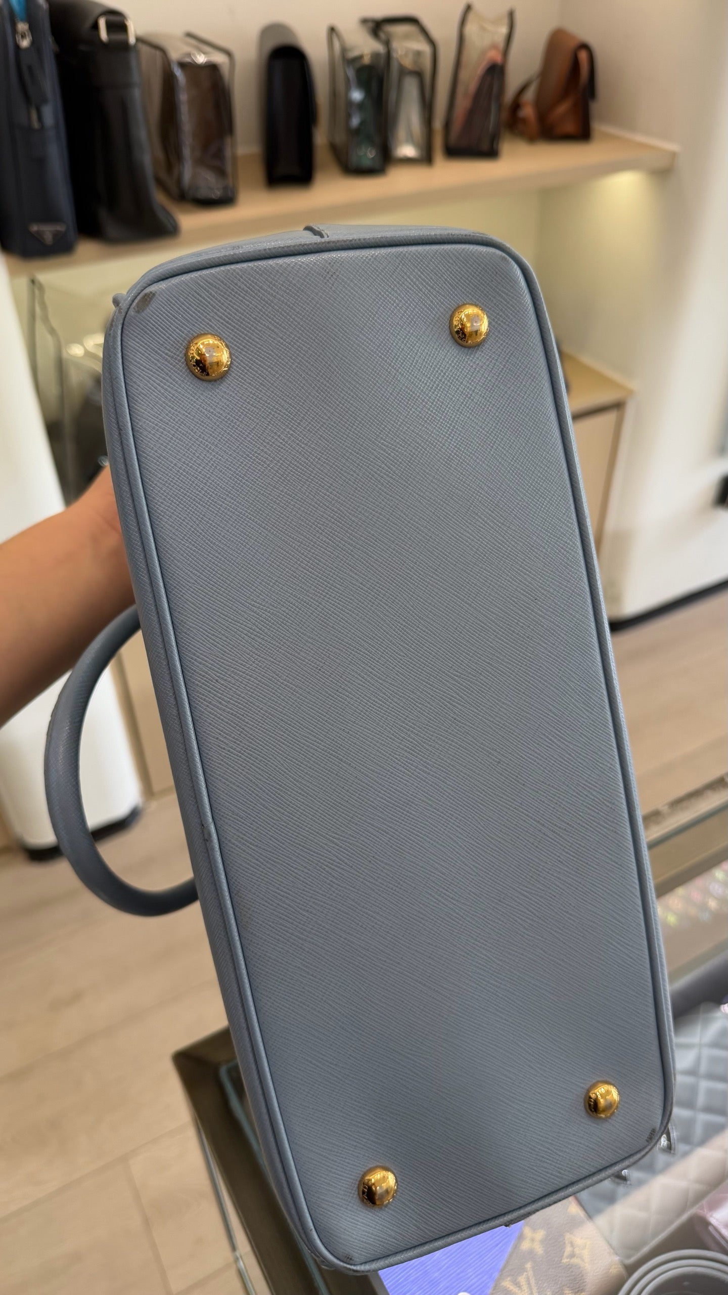 Prada - Saffiano Lux - Leather - Blue - (medium)