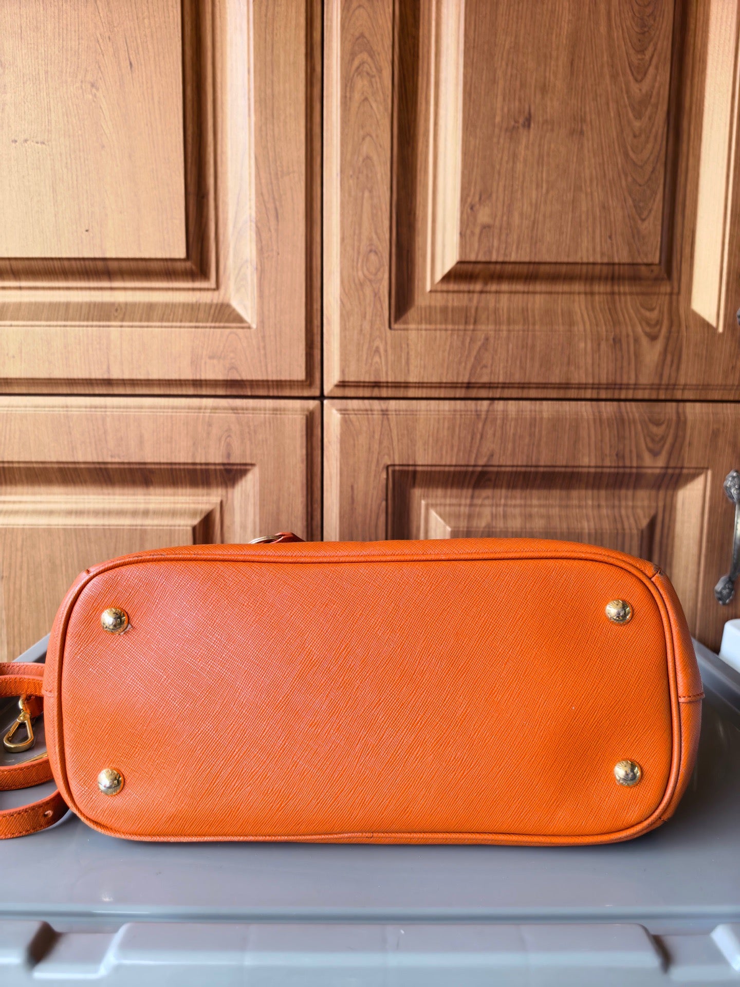 Prada - Saffiano Lux - Leather - Orange - (medium)
