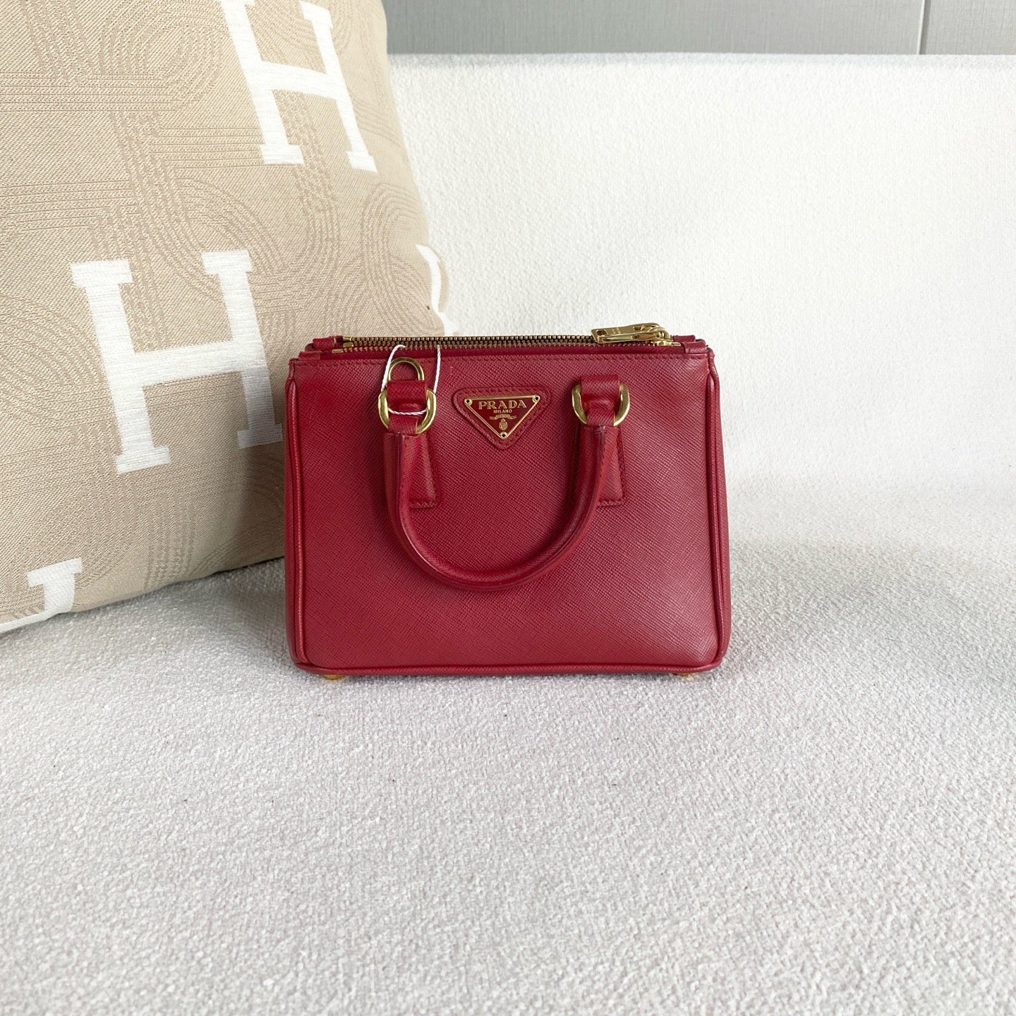 Prada - Saffiano Lux - Leather - Red - (mini)
