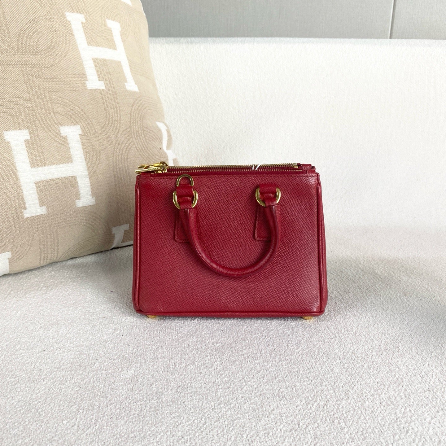 Prada - Saffiano Lux - Leather - Red - (mini)