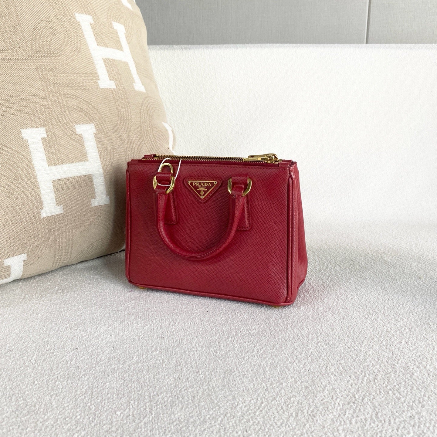 Prada - Saffiano Lux - Leather - Red - (mini)