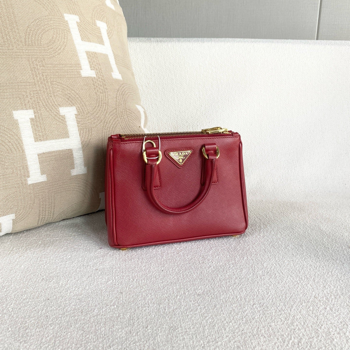 Prada - Saffiano Lux - Leather - Red - (mini)