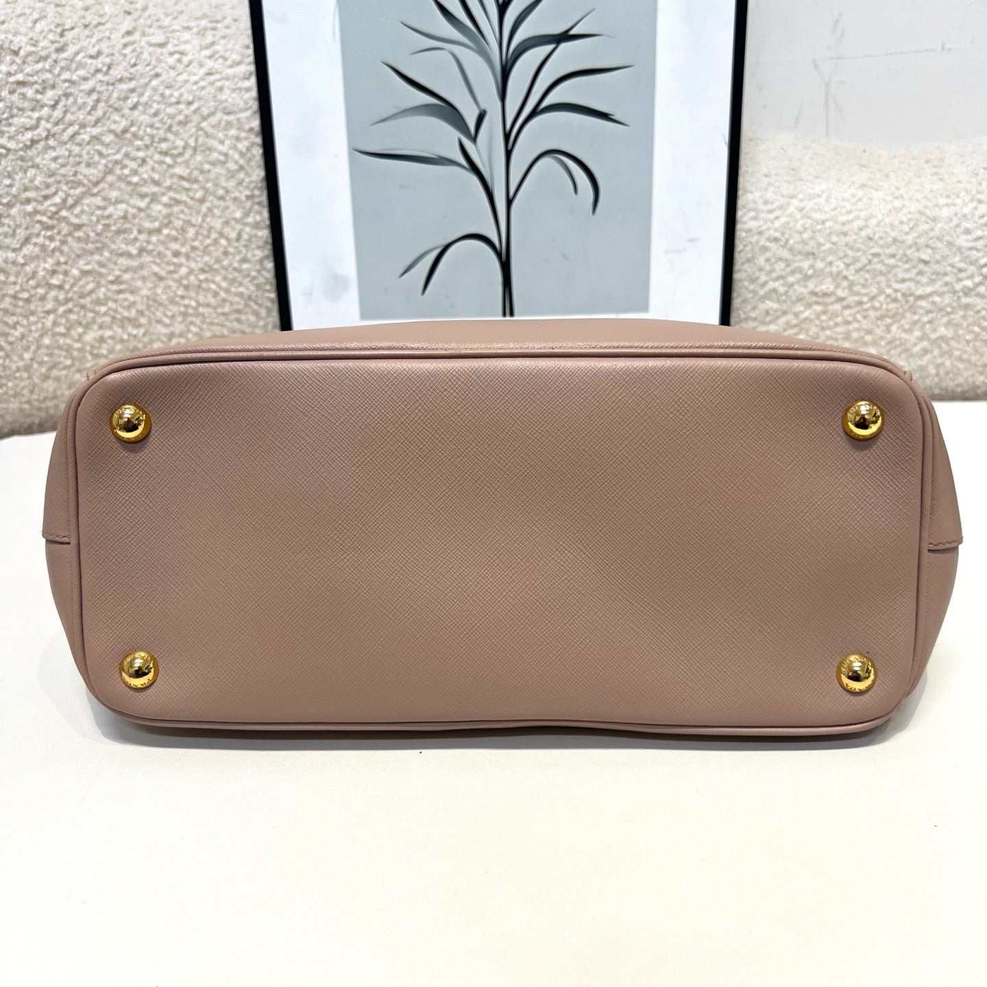 Prada - Saffiano Lux Tote - Leather - Beige - (medium)