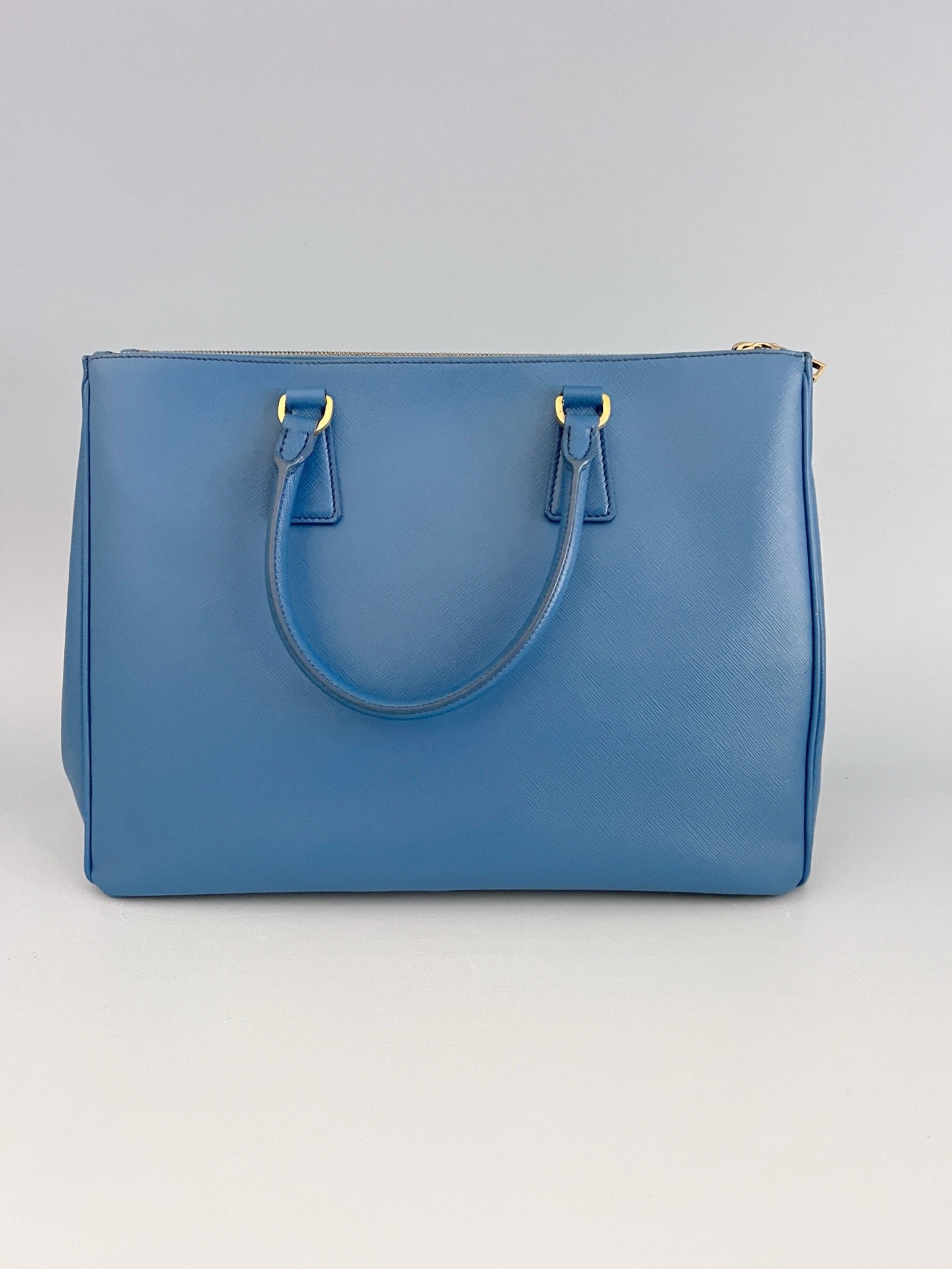 Prada - Saffiano Lux Tote - Leather - Blue - (Other)