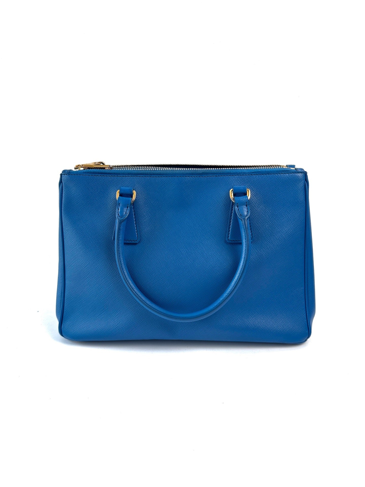 Prada - Saffiano Lux Tote - Leather - Blue - (Small)