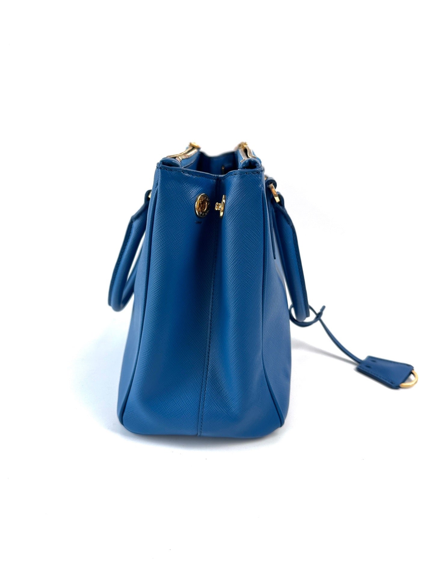 Prada - Saffiano Lux Tote - Leather - Blue - (Small)