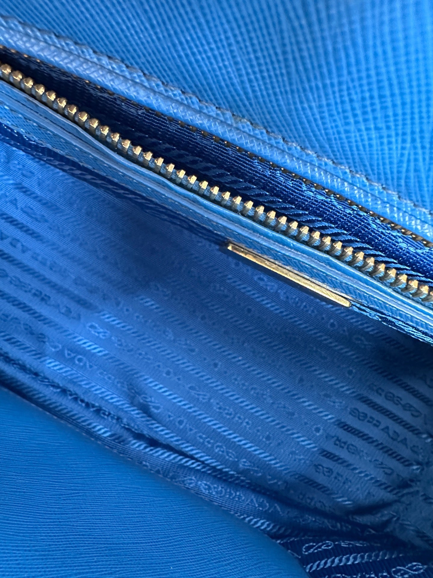 Prada - Saffiano Lux Tote - Leather - Blue - (Small)