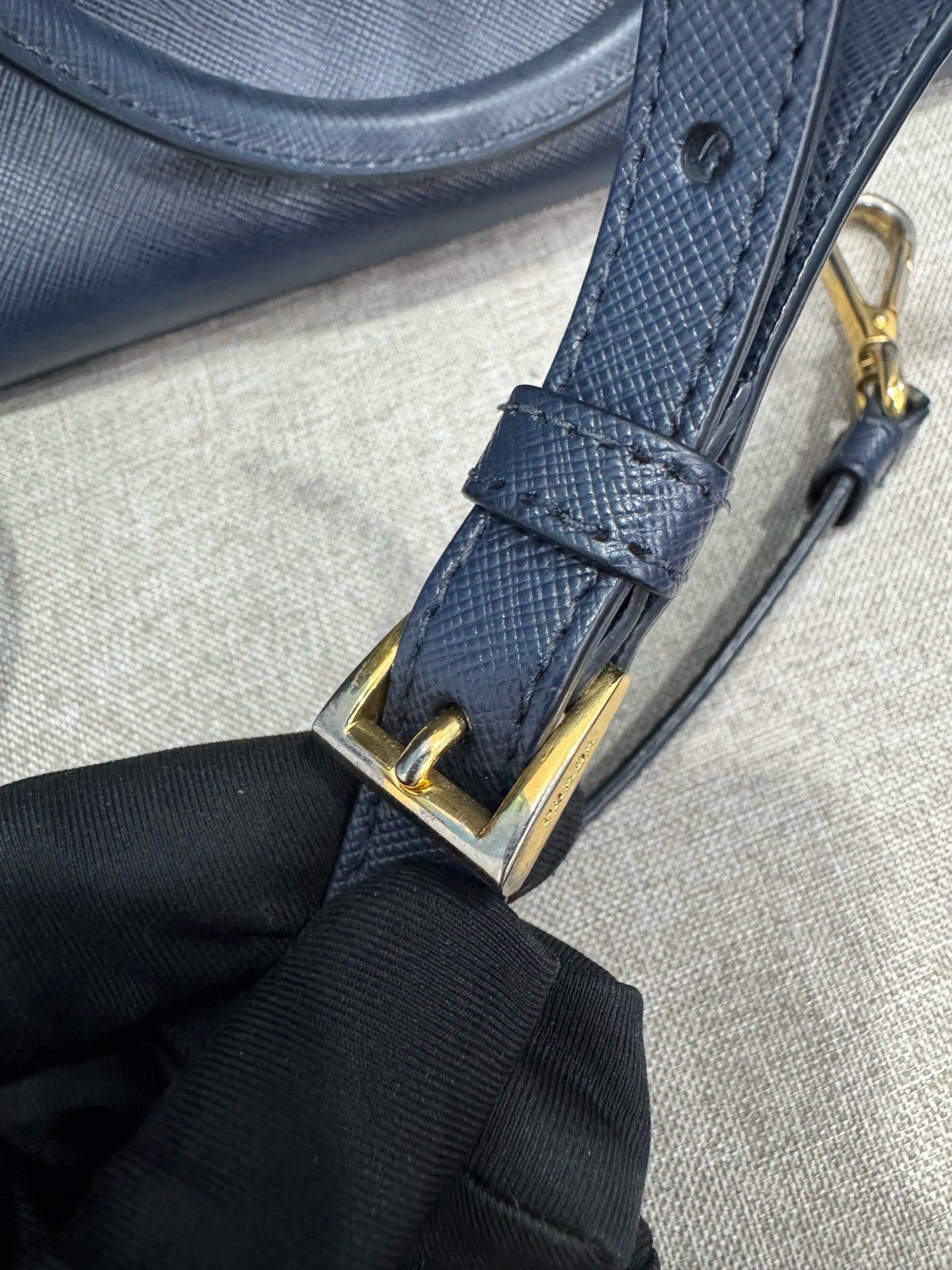 Prada - Saffiano Lux Tote - Leather - Blue - (Small)