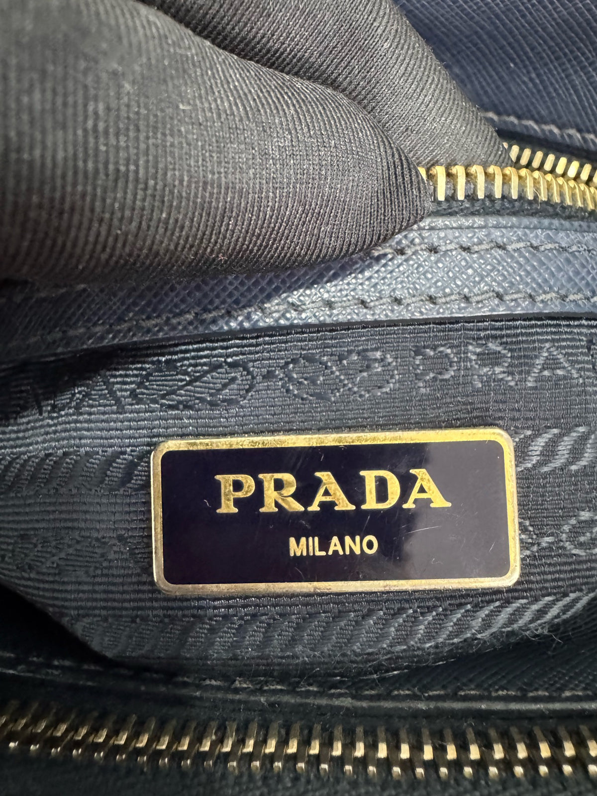 Prada - Saffiano Lux Tote - Leather - Blue - (Small)