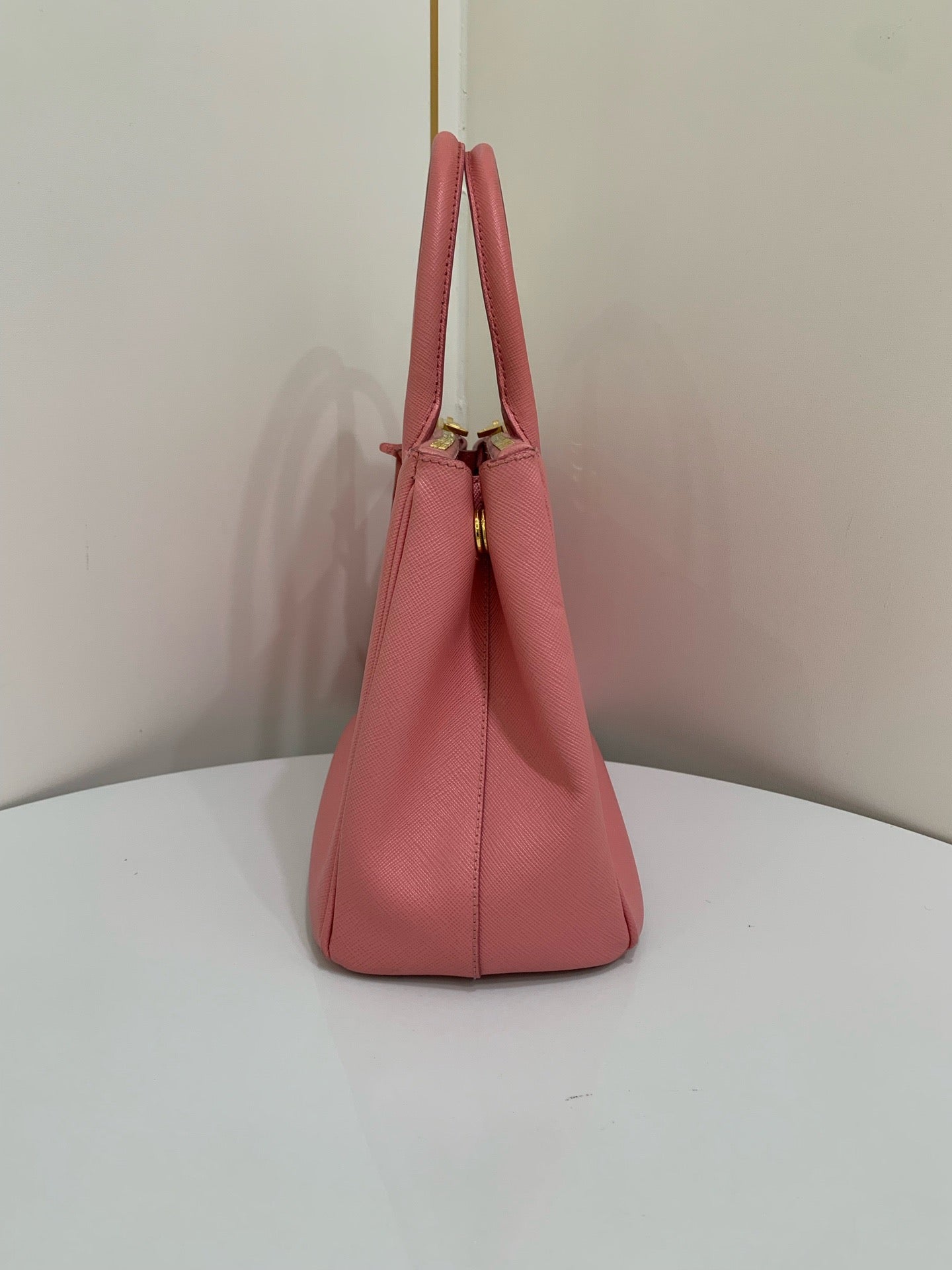Prada - Saffiano Lux Tote - Leather - Pink - (small)