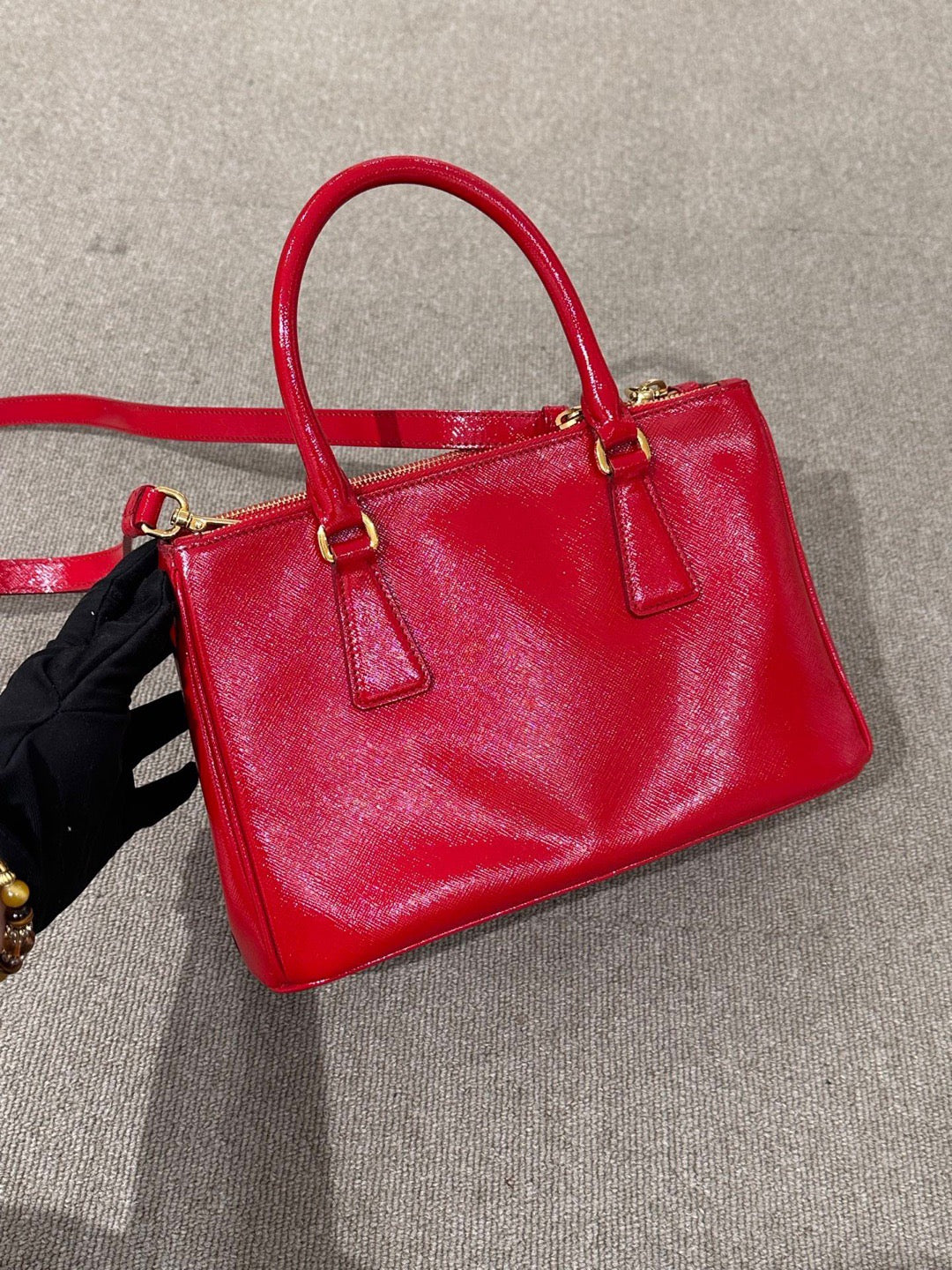 Prada - Saffiano Lux Tote - Leather - Red - (small)