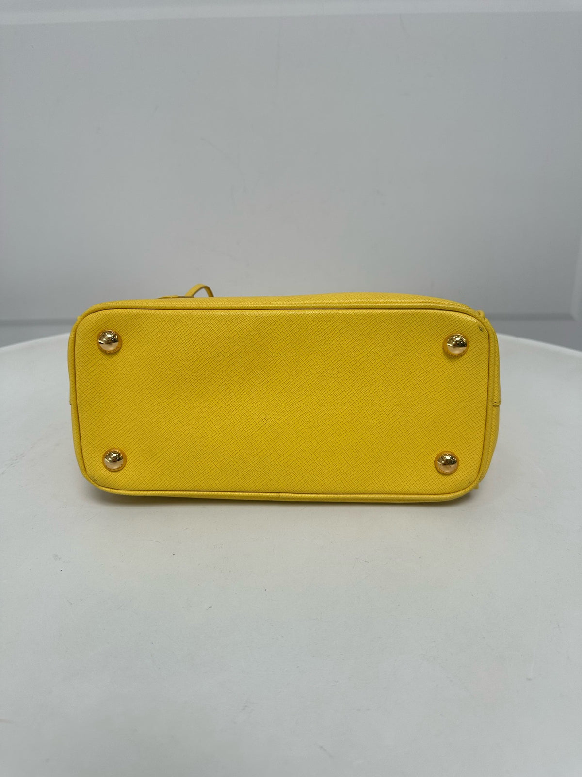 Prada - Saffiano Lux Tote - Leather - Yellow - (small)